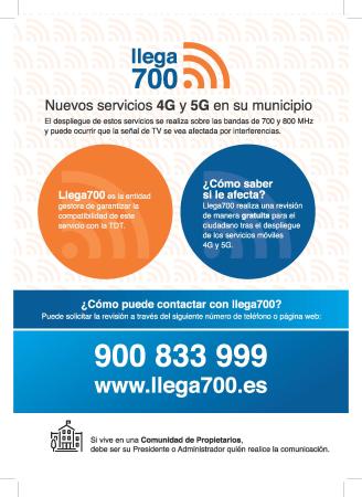 Encendido de nodo 5G que puede afectar a la localidad de Yebra de Basa